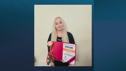 Dr Alicja Joanna Siegień-Matyjewicz z dyplomem