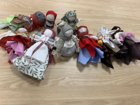 Warsztaty arteterapeutyczne - wykonane lalki