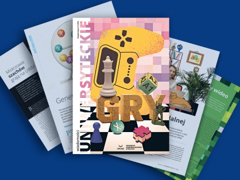 Okładki czasopisma Wiadomości Uniwersyteckie