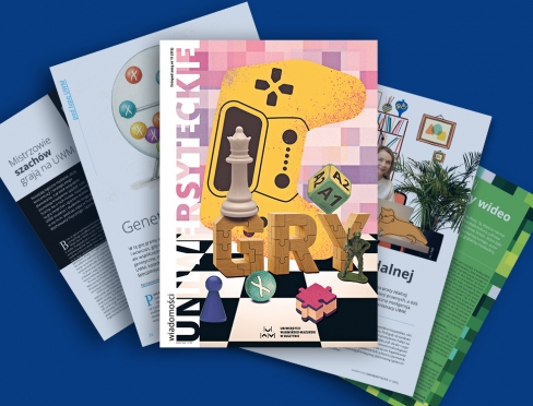 Okładki czasopisma Wiadomości Uniwersyteckie