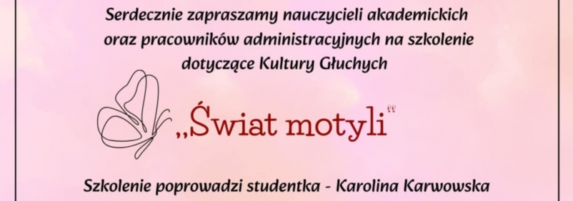 Szkolenie „Świat motyli”