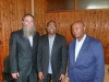 Spotkanie - od lewej prof. Arkadiusz Żukowski, prof. Idris Rai JM Rektor Uniwersytetu w Zanzibarze, dr hab. Degefe Gemechu